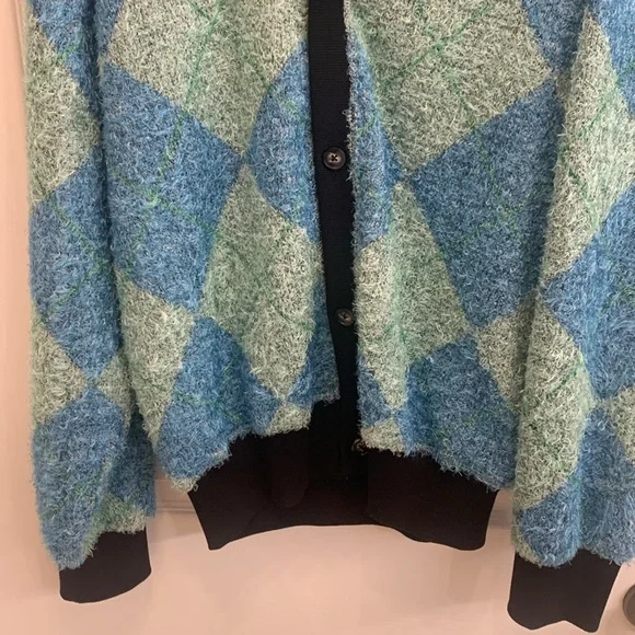 Pleasures Rev Cardigan aqua men’s medium - Picture 3 of 6